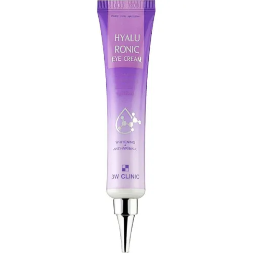 Крем для шкіри навколо очей 3W Clinic Hyaluronic Eye Cream з гіалуроновою кислотою, 40 мл.