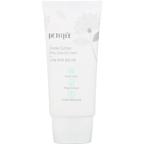 Зволожуючий та освітлюючий крем для обличчя Petitfee Snow Lotus White Tone Up Cream, 50 мл.