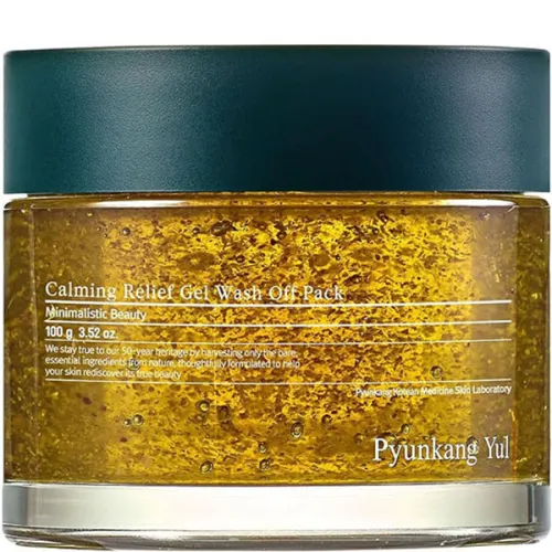 Смываемая гелевая маска для смягчения кожи лица Pyunkang Yul Calming Relief Gel Wash Off Pack с экстрактом центеллы, 100 г.