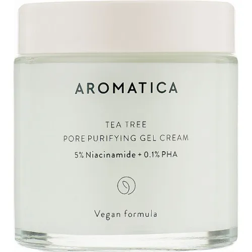 Гель-крем для лица Aromatica Tea Tree Pore Purifying Gel Cream с экстрактом чайного дерева и кислотами, 100 мл.