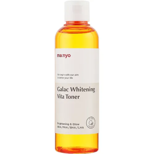 Осветляющий тонер для лица Manyo Galac Whitening Vita Toner с галактомисисом и витаминным комплексом, 210 мл.