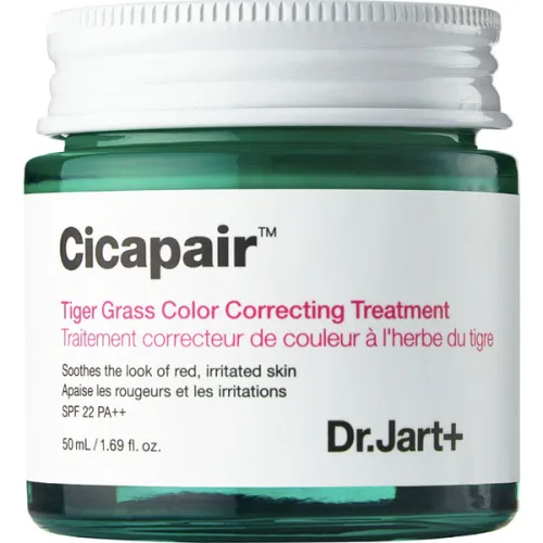 Коригуючий заспокійливий крем для обличчя Dr.Jart+ Cicapair Tiger Grass Color Correcting Treatment SPF22 PA++, 50 мл.