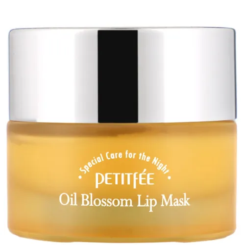 Нічна маска для губ Petitfee Oil Blossom Lip Night Mask з вітаміном Е та маслом обліпихи, 15 г.