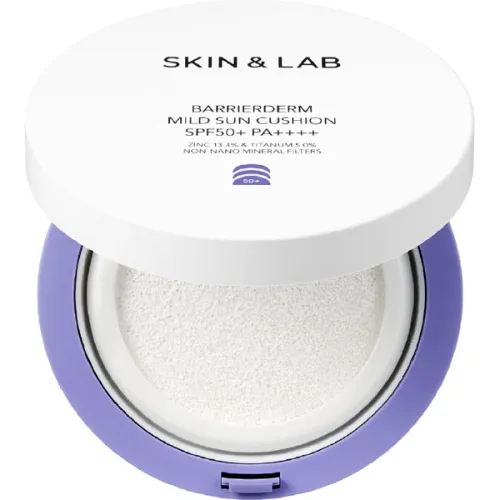 Сонцезахисний кушон для обличчя SKIN&LAB Barrierderm Mild Sun Cushion SPF50+ PA++++, 15 г. + 15 г.