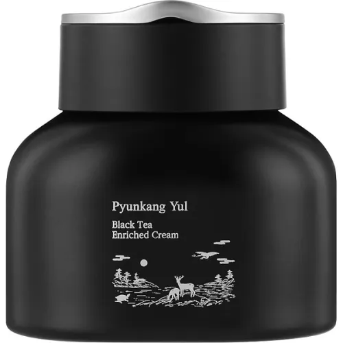 Крем для молодости и эластичности кожи лица Pyunkang Yul Black Tea Enriched Cream с экстрактом черного чая, 60 мл.
