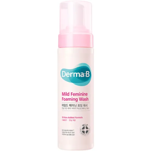 Слабокислотная пенка для интимной гигиены Derma-B Mild Feminine Foaming Wash, 200 мл.