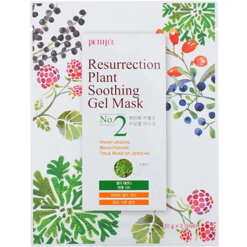 Зволожуюча маска для обличчя Petitfee Resurrection Plant Soothing Gel Mask, 30 г.