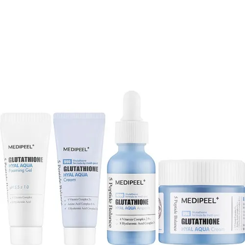 Зволожуючий набір для обличчя Medi Peel Glutathione Hyal Aqua Multi Care Kit Set з глутатіоном