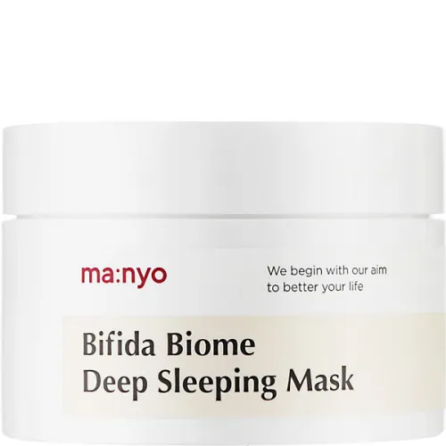 Нічна маска для обличчя Manyo Bifida Biome Deep Sleeping Mask з пробіотиками та PHA-кислотою, 100 мл.