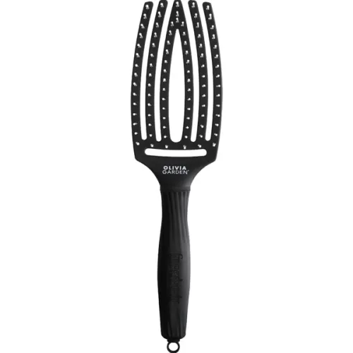 Масажна щітка для волосся Olivia Garden Finger Brush Medium Black