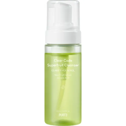 Пенка для глубокой очистки кожи лица Purito Clear Code Superfruit Cleanser с экстрактом нони, 150 мл. срок год. до 08.26