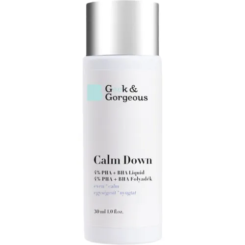 Ексфоліант для обличчя Geek & Gorgeous Calm Down з PHA та BHA кислотами, 30 мл.
