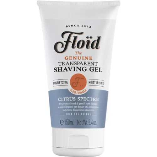 Прозорий гель для гоління «цитрус» Floid Transparent Shaving Gel Citrus Spectre, 150 мл.