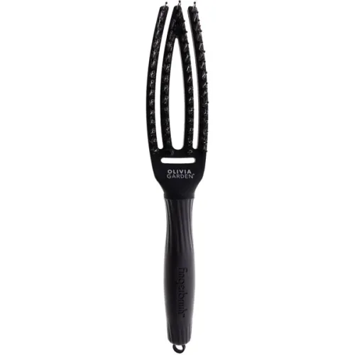 Массажная щетка для волос Olivia Garden Finger Brush Combo Full Black Small