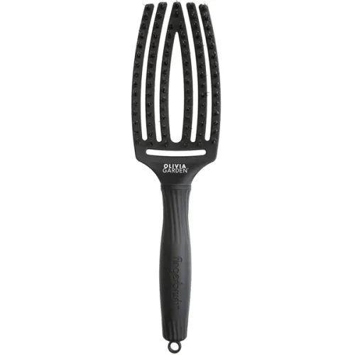 Массажная щетка для волос Olivia Garden Finger Brush Combo Full Black Medium