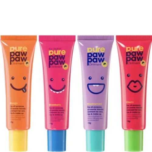 Набір відновлююих бальзамів для губ Pure Paw Paw Ointment With Flavour Four Pack, 4 шт. х 15 г.
