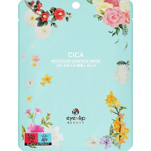 Заспокійлива тканинна маска для обличчя «центела» Eyenlip Moisture Essence Mask Cica, 25 мл.
