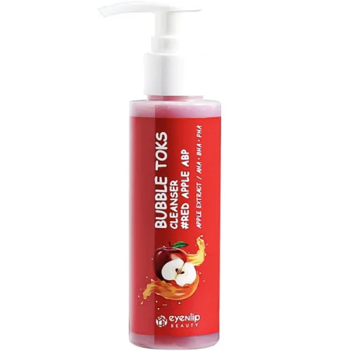 Очищающая пенка для лица Eyenlip Bubble Toks Cleanser Red Apple ABP с экстрактом яблока, 100 мл.