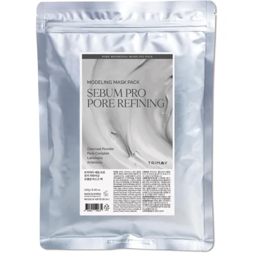 Альгінатна моделююча маска для обличчя Trimay Sebum Pro Pore Refining Modeling Mask Pack з деревним вугіллям, 240 г.