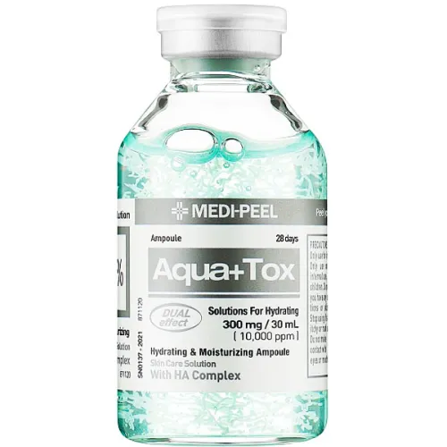 Ультра зволожуюча ампульна сироватка для обличчя Medi Peel Aqua Plus Tox Ampoule, 30 мл.