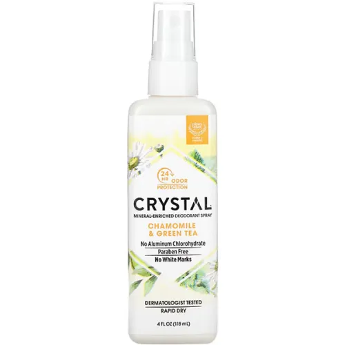 Минеральный дезодорант-спрей «ромашка и зеленый чай» Crystal Body Deodorant Mineral Deodorant Spray Chamomile & Green Tea