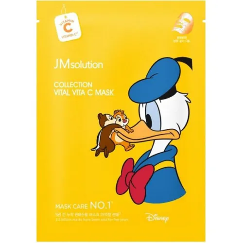Тканевая маска для лица JMsolution Disney Collection Vital Vita C Mask с витамином C, 30 мл.