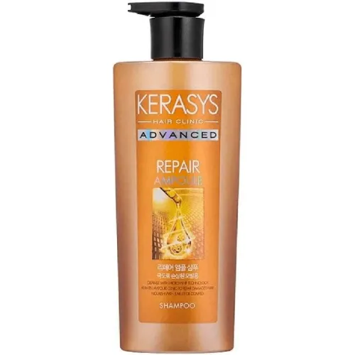 Ампульний відновлюючий шампунь для сильно пошкодженого волосся KeraSys Advanced Repair Ampoule Shampoo, 600 мл.