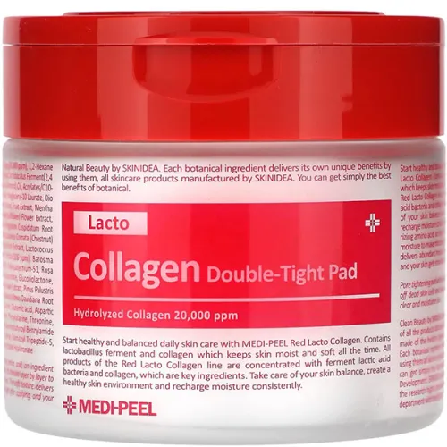 Пилинг-пады для лица Medi Peel Red Lacto Collagen Double-Tight Pad с коллагеном и лактобактериями, 70 шт.