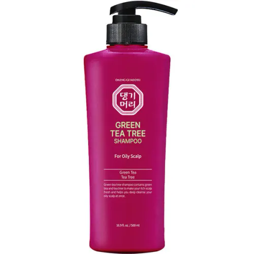 Шампунь для жирної шкіри голови Daeng Gi Meo Ri Green Tea Tree Shampoo For Oily Scalp з екстрактом зеленого чайного дерева
