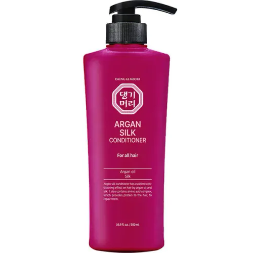 Кондиціонер для всіх типів волосся Daeng Gi Meo Ri Argan Silk Conditioner For All Hair з аргановим шовком, 500 мл.