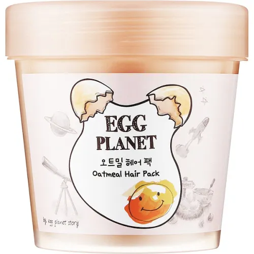 Маска для волосся Daeng Gi Meo Ri Egg Planet Oatmeal Hair Pack з екстрактом яєчного жовтка та вівсянки, 200 мл.