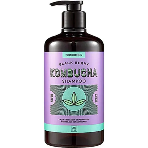 Шампунь для волосся Mise en Scene Black Berry Kombucha Shampoo з екстрактом комбучі «ожина», 820 мл.