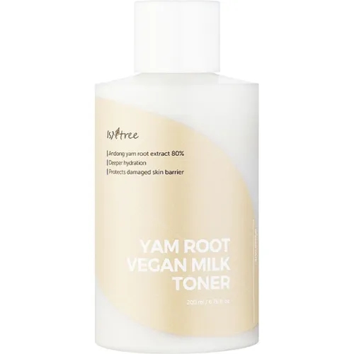 Зволожуючий тонер для обличчя IsNtree Yam Root Vegan Milk Toner з екстрактом кореня дикого ямсу, 200 мл.