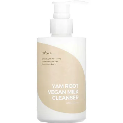 Молочко для вмивання IsNtree Yam Root Vegan Milk Cleanser з екстрактом кореня дикого ямсу, 220 мл.