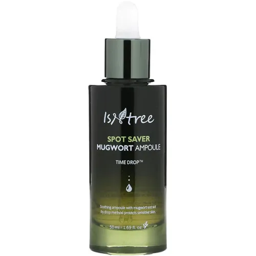 Успокаивающая ампульная сыворотка для лица IsNtree Spot Saver Mugwort Ampoule с экстрактом полыни, 50 мл.