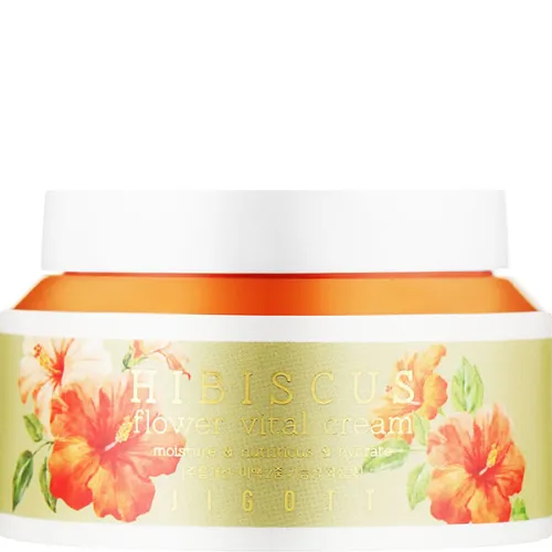 Антивіковий крем для обличчя Jigott Hibiscus Flower Vital Cream з екстрактом гібіскусу, 100 мл.