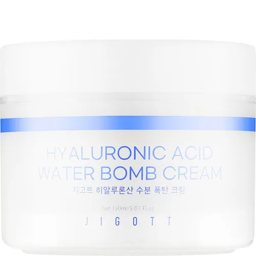 Зволожуючий крем для обличчя Jigott Hyaluronic Acid Water Bomb Cream з гіалуроновою кислотою, 150 мл.