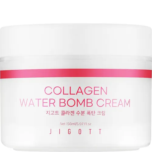 Увлажняющий крем для лица Jigott Collagen Water Bomb Cream с коллагеном, 150 мл.