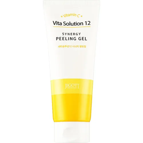 Пилинг-гель для лица Jigott Vita Solution 12 Synergy Peeling Gel с витамином C, 180 мл.