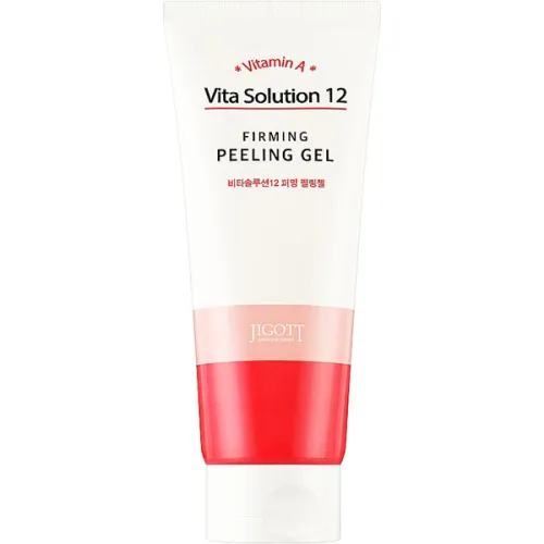 Підтягуючий пілінг-гель для обличчя Jigott Vita Solution 12 Firming Peeling Gel з вітаміном А, 180 мл.