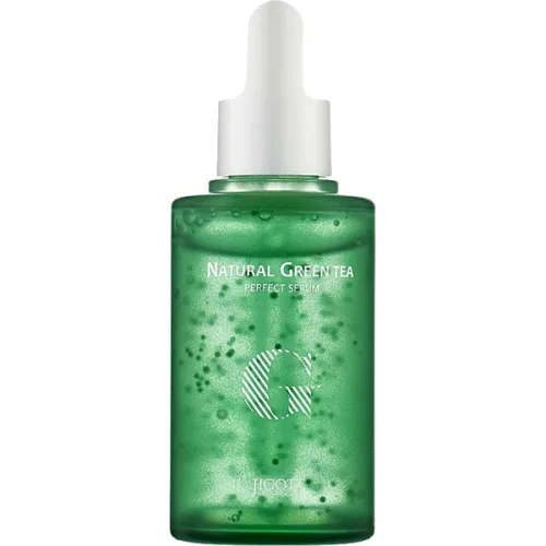Успокаивающая сыворотка для лица Jigott Natural Green Tea Perfect Serum с экстрактом зеленого чая, 50 мл.