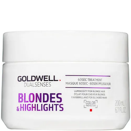 Маска для освітленого та мелірованого волосся Goldwell Dualsenses Blondes & Highlights 60 Sec Treatment, 200 мл.