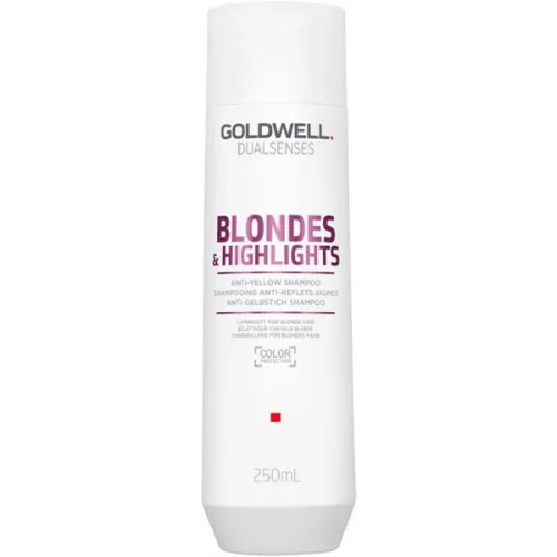 Шампунь для освітленого та мелірованого волосся Goldwell Dualsenses Blondes & Highlights Anti-Brassiness Shampoo, 250 мл.