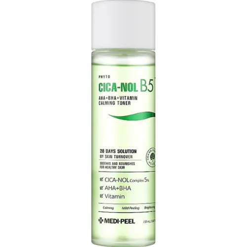Восстанавливающий тонер против воспалений Medi Peel Phyto Cica-Nol B5 AHA BHA Vitamin Calming Toner с экстрактом центеллы и