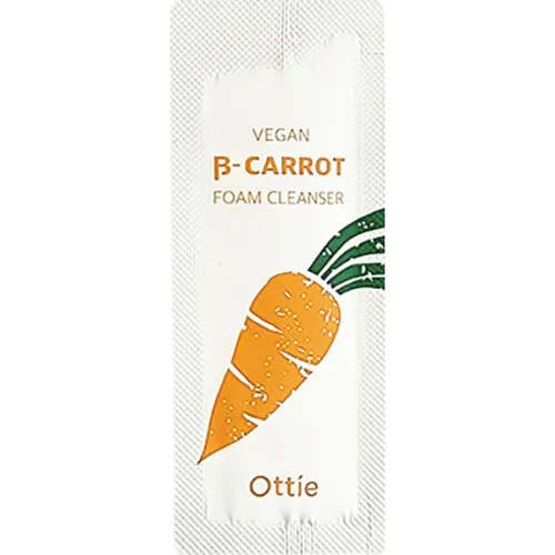 Пенка для умывания Ottie Vegan Beta-Carrot Foam Cleanser с экстрактом моркови, 1 мл.