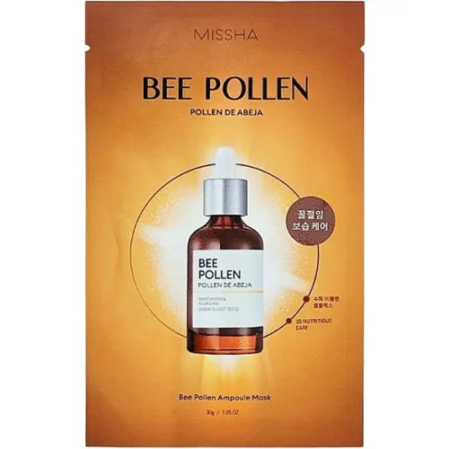 Ампульная маска для лица Missha Bee Pollen Ampoule Mask с экстрактом пчелиной пыльцы, 30 г.