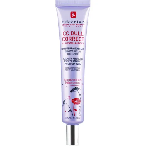 Фиолетовый корректирующий CC-крем для лица Erborian CC Dull Correct SPF25, 45 мл.