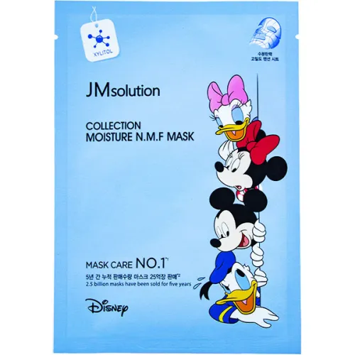 Тканинна маска для обличчя JMsolution Disney Collection Moisture NMF Mask з аквасилом та пептидами, 30 мл.