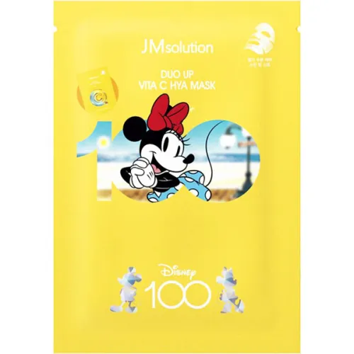 Тканинна маска для обличчя JMsolution Disney 100 Duo Up Vita C Hya Mask з вітаміном C та гіалуроновою кислотою, 30 мл.