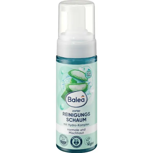 Деликатная пенка для умывания Balea Delicate Cleansing Foam с экстрактом алоэ вера, 150 мл.